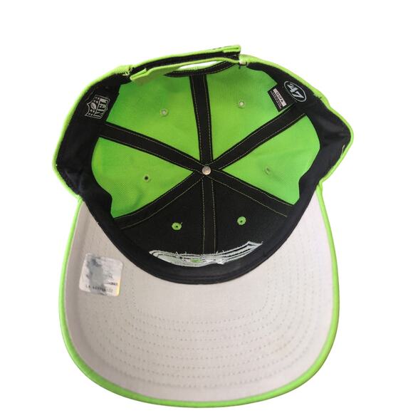 NFL Seattle Seahawks neon green team logo 47 brand - Picture 6 of 10
